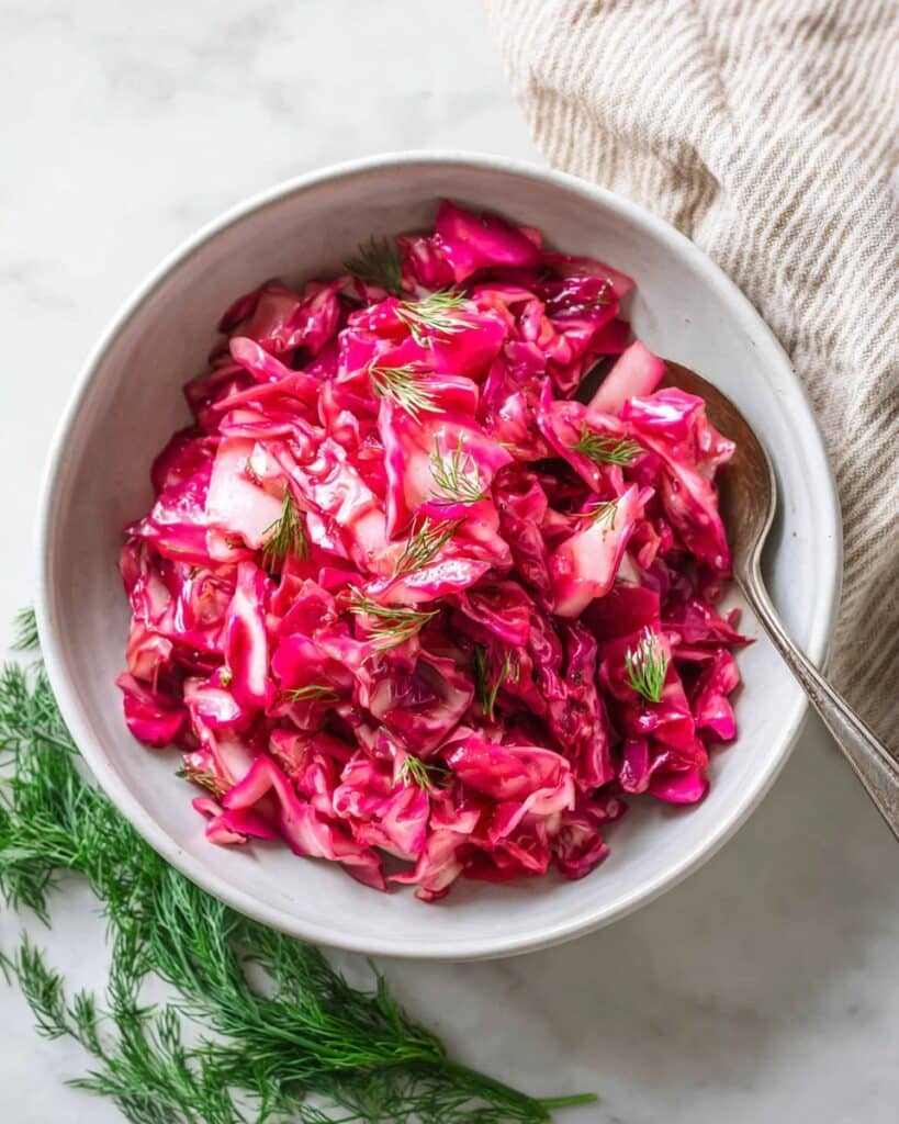 Homemade Pickled Cabbage With Beets Recipe