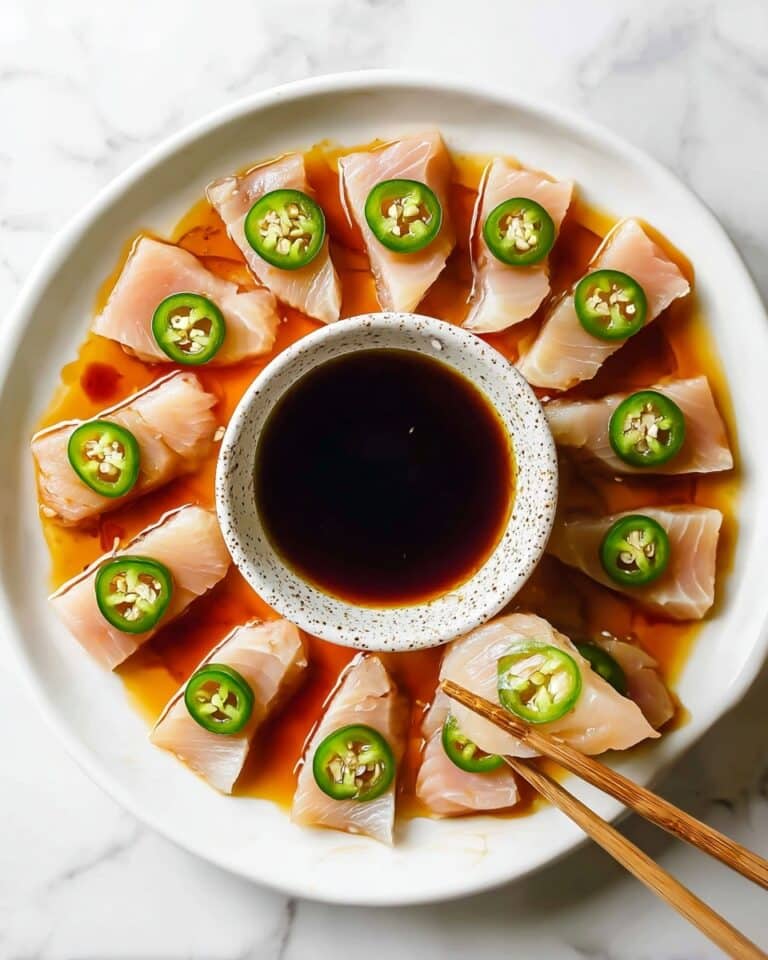 Hamachi Crudo with Yuzu Soy Sauce and Jalapeno Recipe