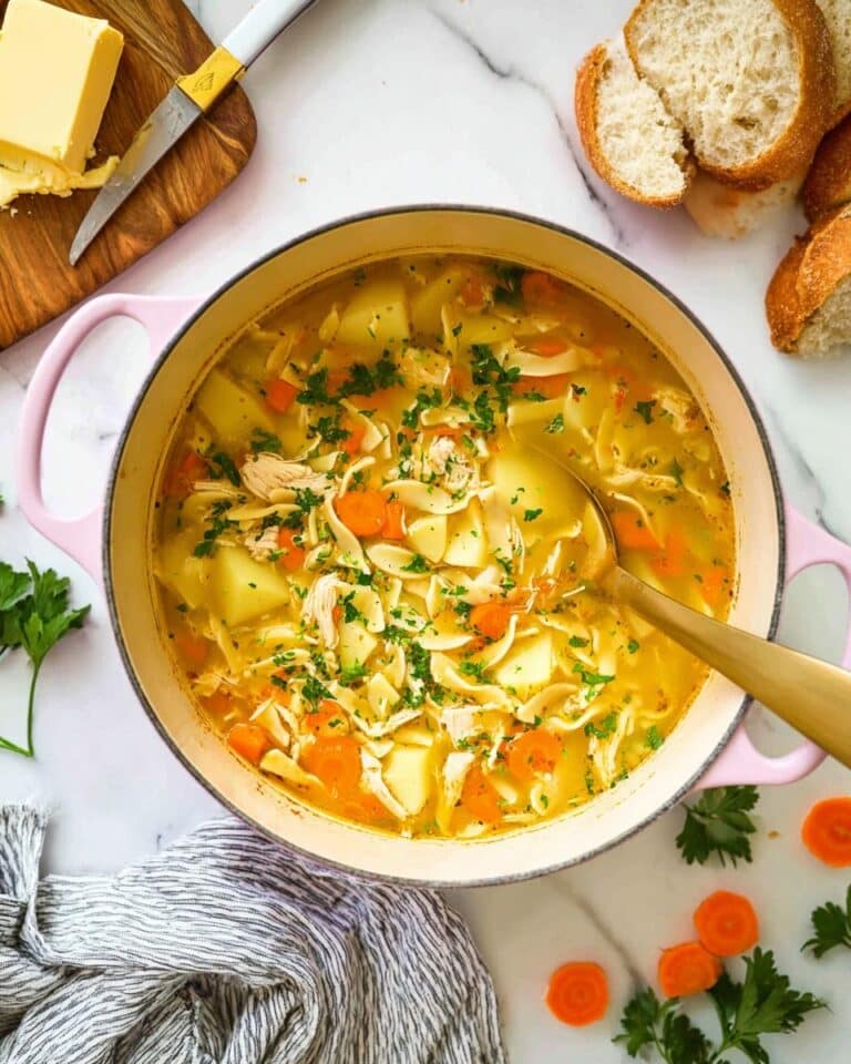 Rotisserie Chicken Noodle Soup Recipe