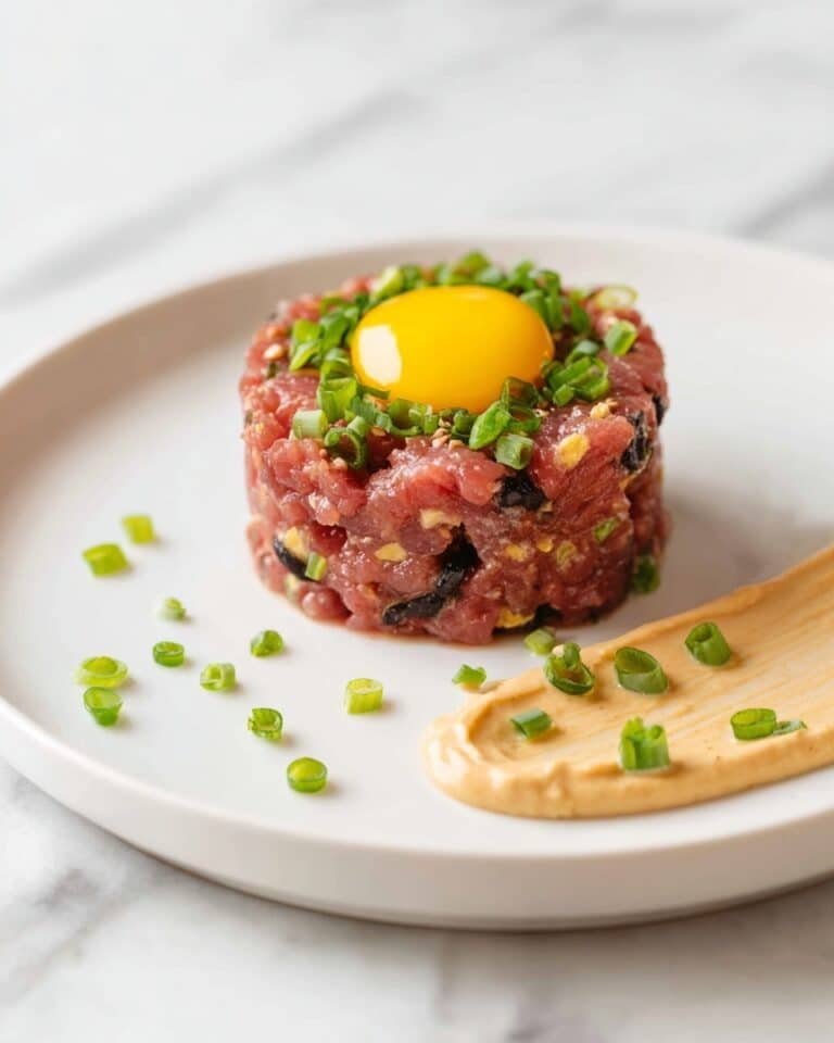Spicy Beef Tartare with Calabrian Chili Aioli Recipe