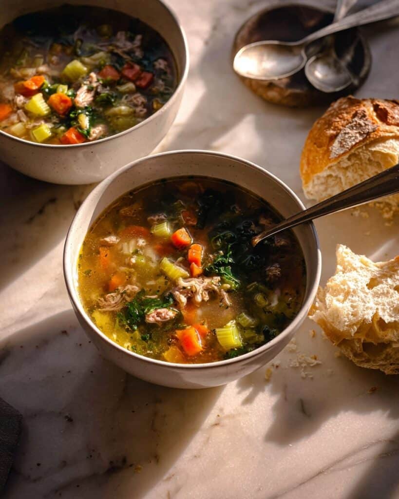 Crockpot Hearty Chicken and Rice Soup Recipe