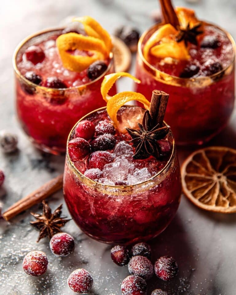 Thanksgiving Cranberry Cobbler Punch Recipe
