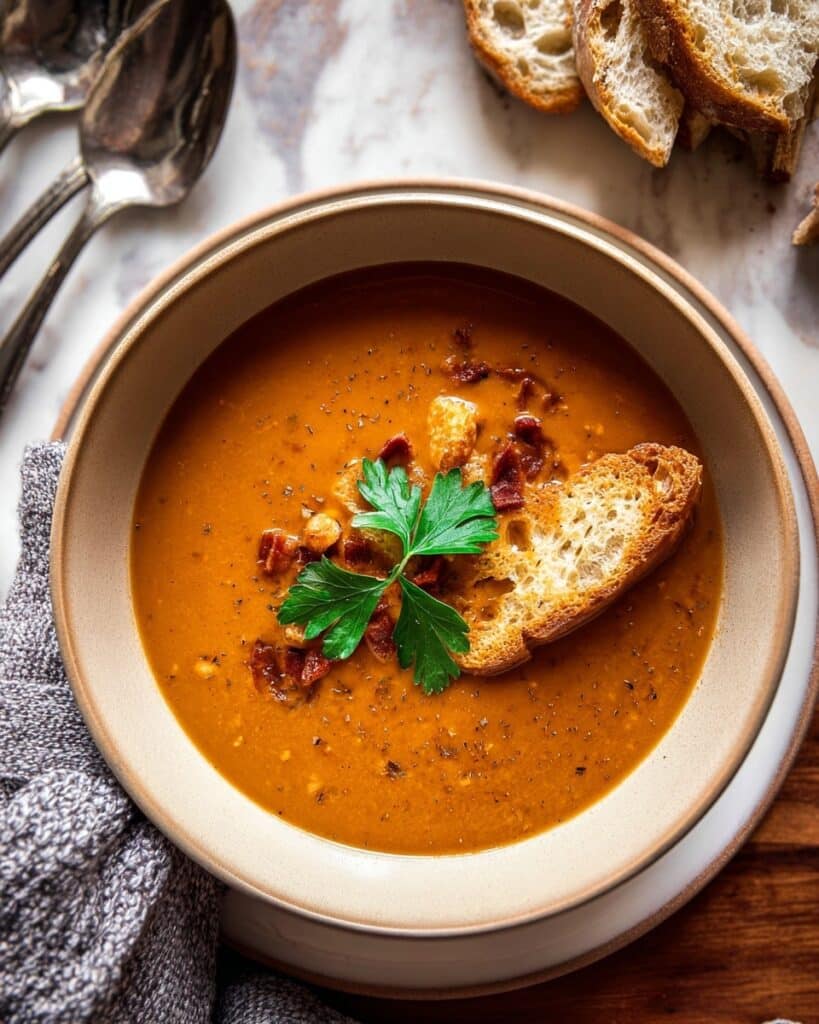 Creamy Lentil Sun-Dried Tomato Soup Recipe