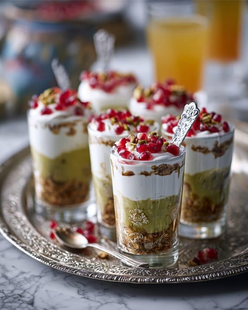 Honeyed Nut & Pomegranate Pots Recipe