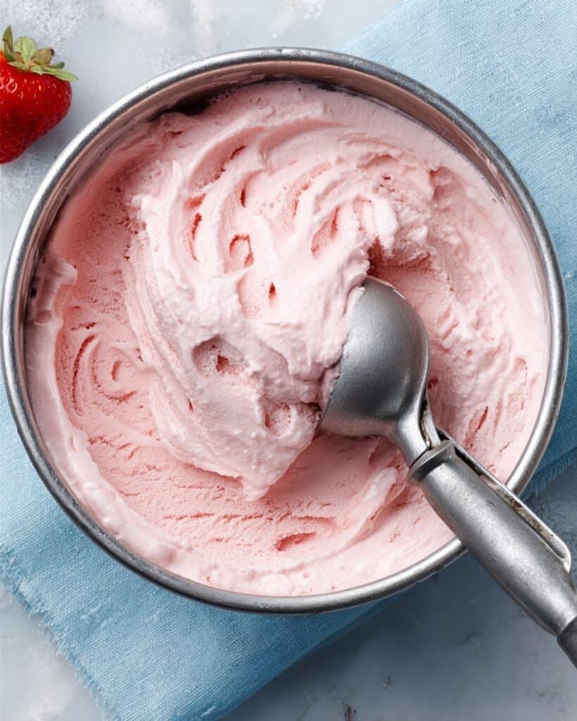Strawberry & White Balsamic Ice Cream Recipe