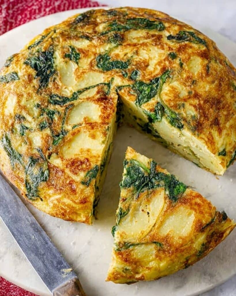 Spanish Spinach Omelette Recipe