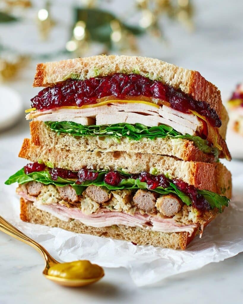 Christmas Leftover Turkey and Pigs in Blankets Sandwich Recipe