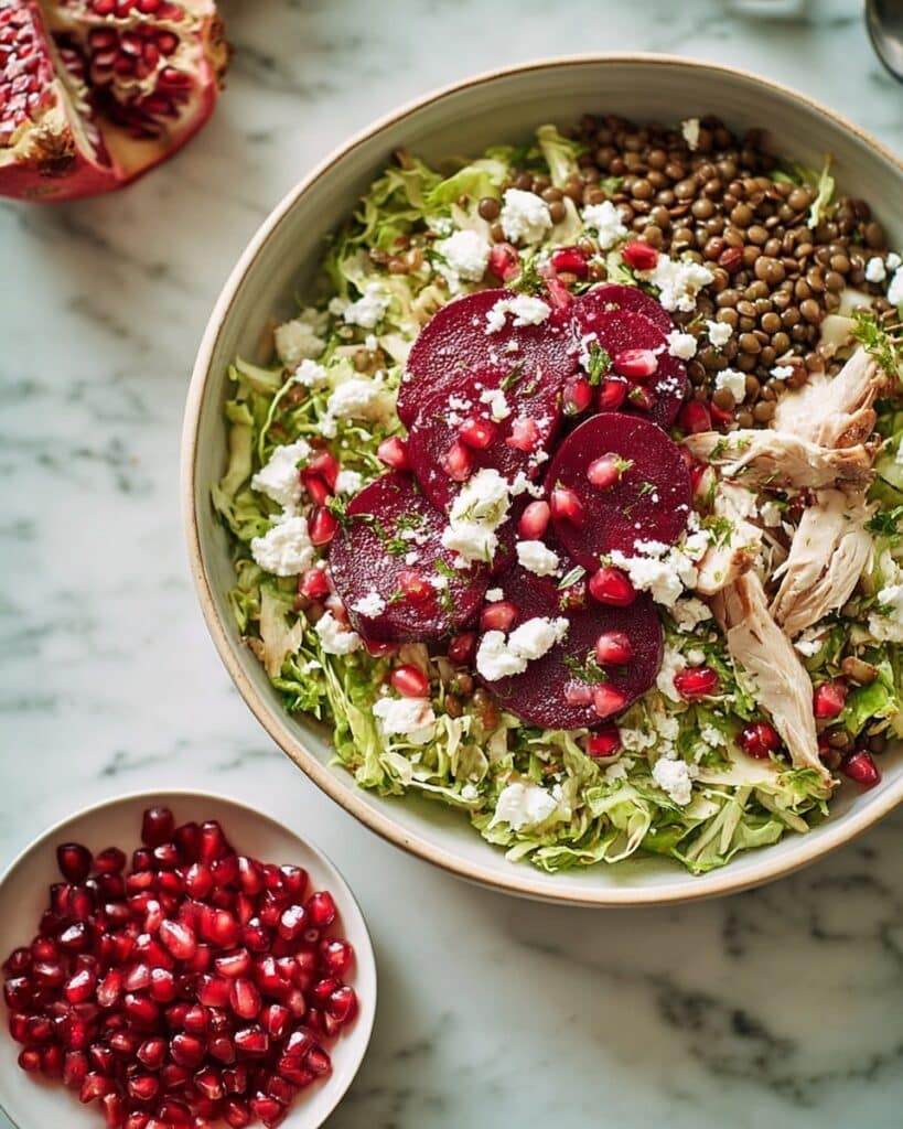 Chicken & Beetroot Lentil Salad Recipe
