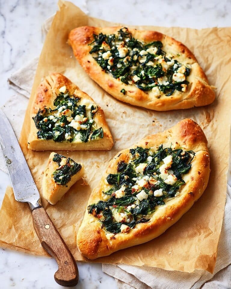 Spinach and Goat Cheese Pide Recipe