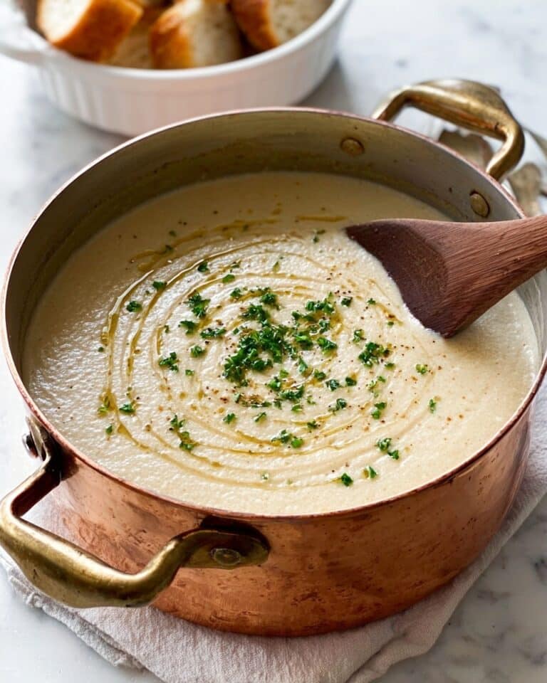 Creamy Mushroom Soup with Wild Mushrooms, Crème Fraîche, and Truffle Oil Recipe