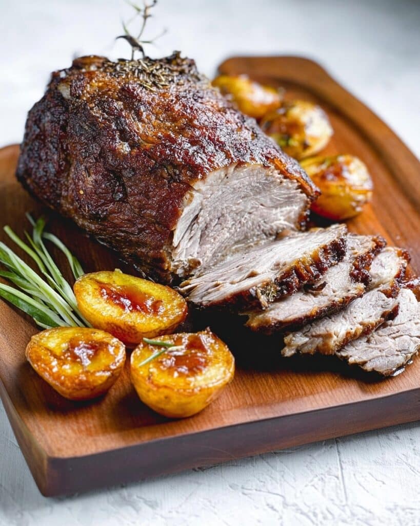 Crispy Chinese Duck with Roasted Peach and Sesame Glaze Recipe