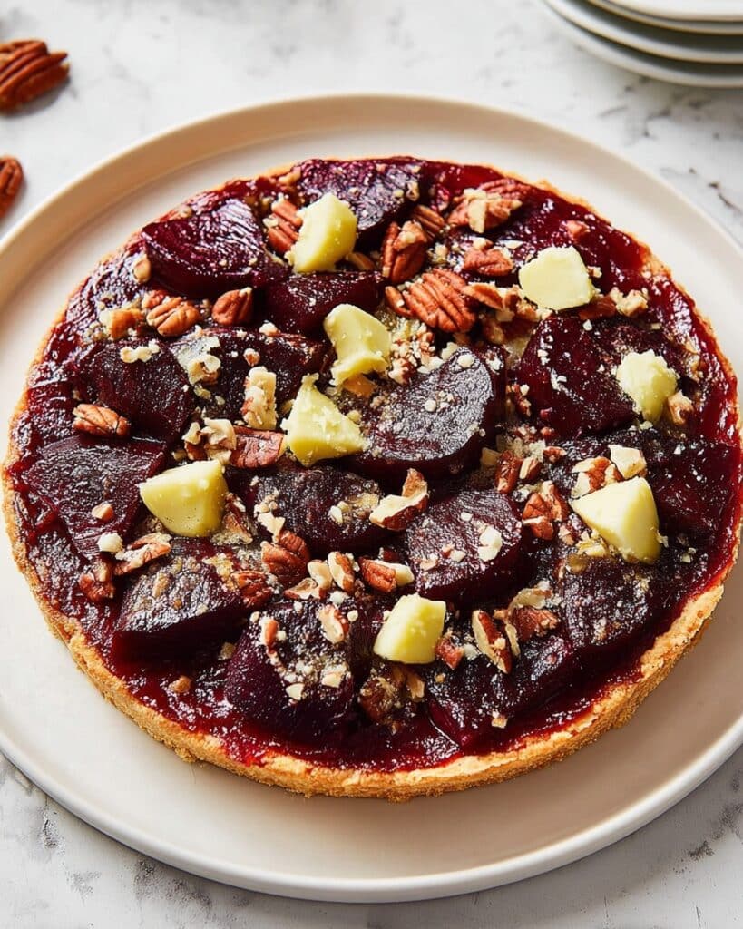 Honey Roast Beetroot & Wensleydale Tart Tartine Recipe