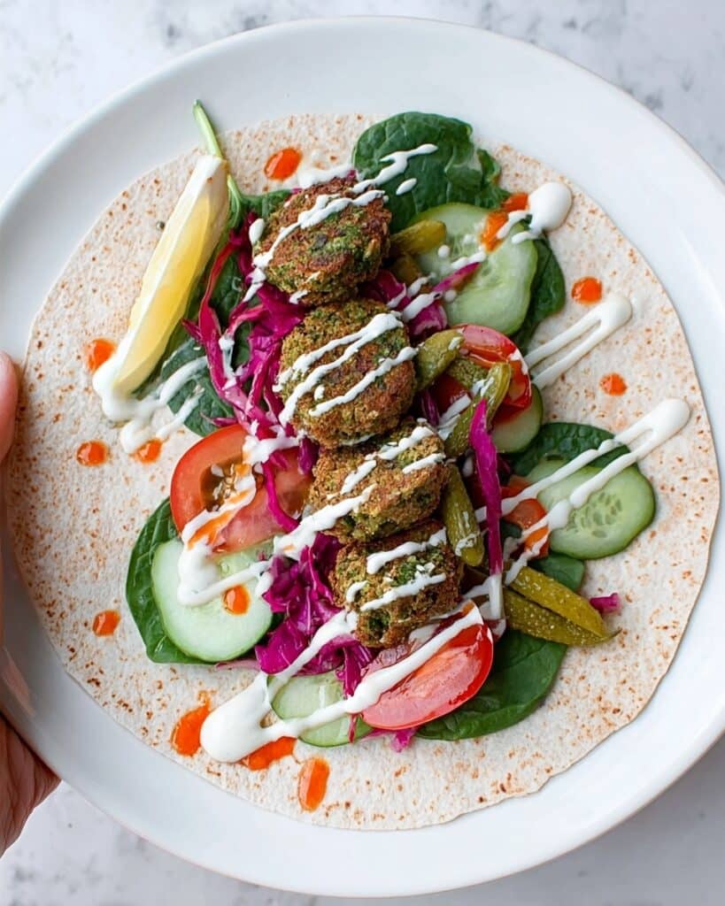 Deli-Style Stuffed Falafel Wrap Recipe