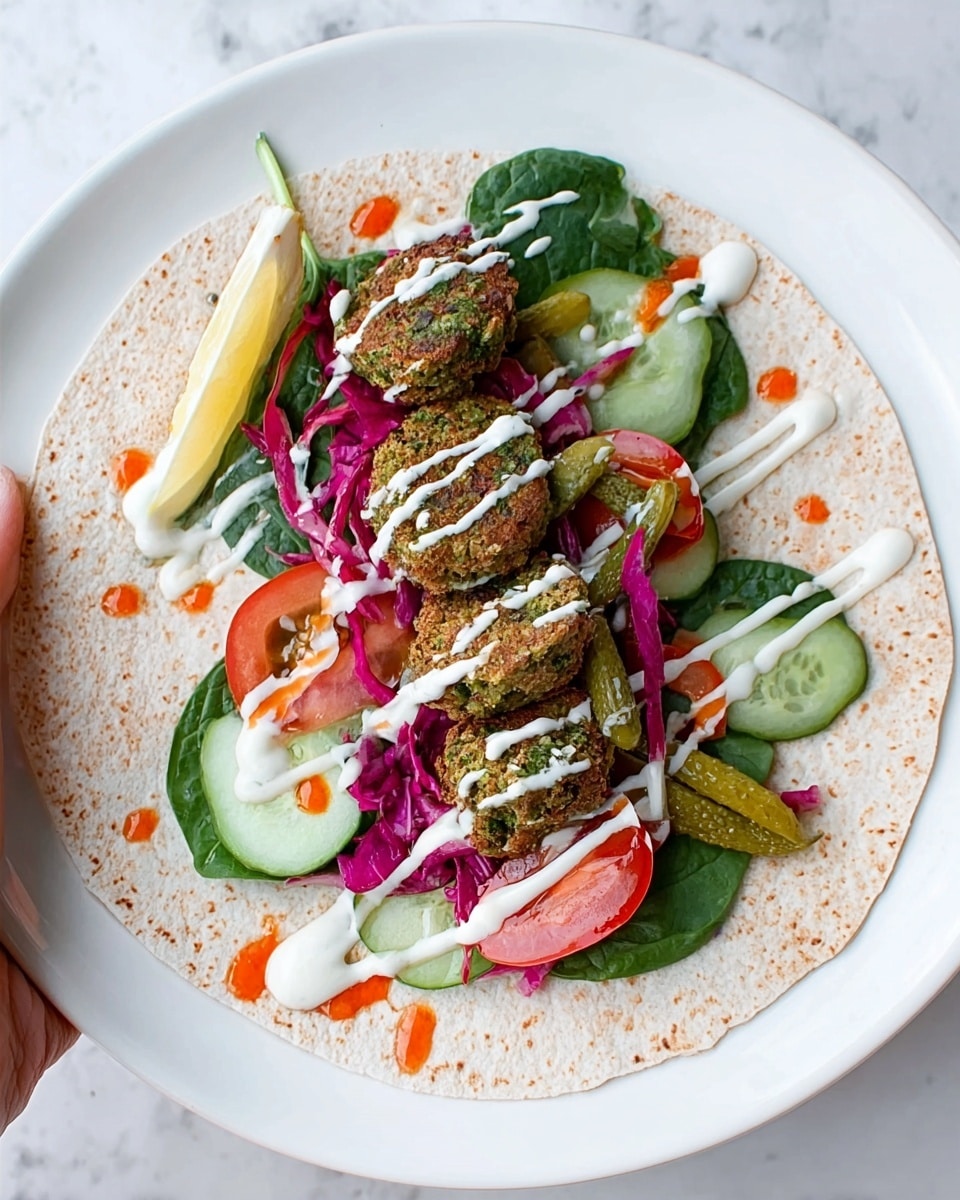 Deli-Style Stuffed Falafel Wrap Recipe