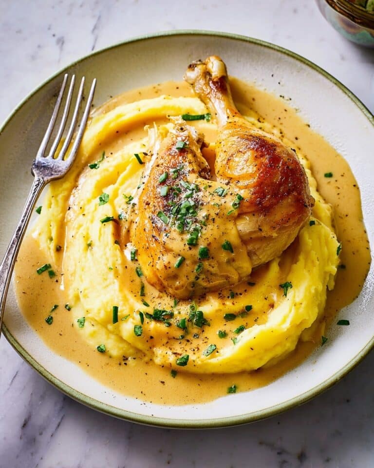 Creamy Garlic Chicken and Polenta Recipe