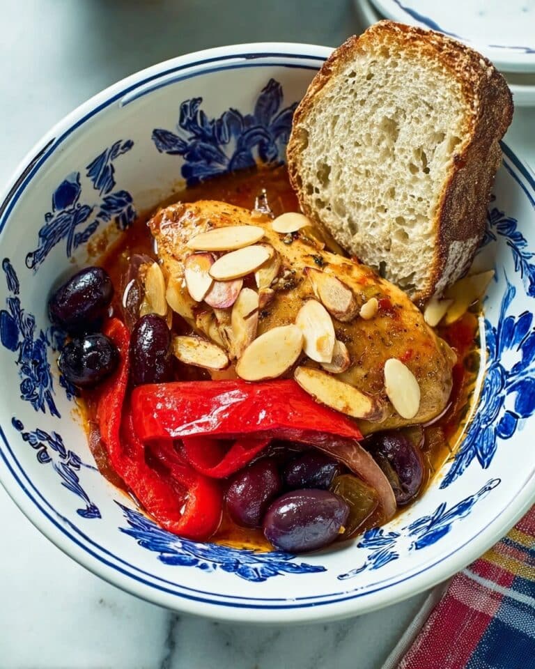 Spanish Chicken Stew with Olives, Almonds, and Smoked Paprika Recipe