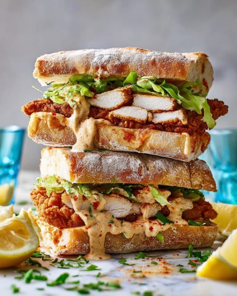 Crispy Chilli Chicken Kimchi Mayo Sandwich Recipe