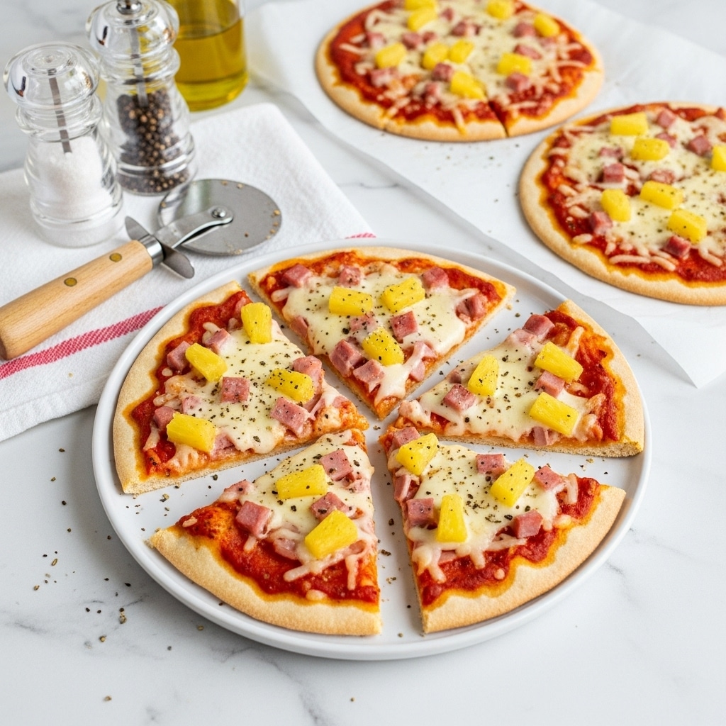 Quick Hawaiian Pizzas Recipe