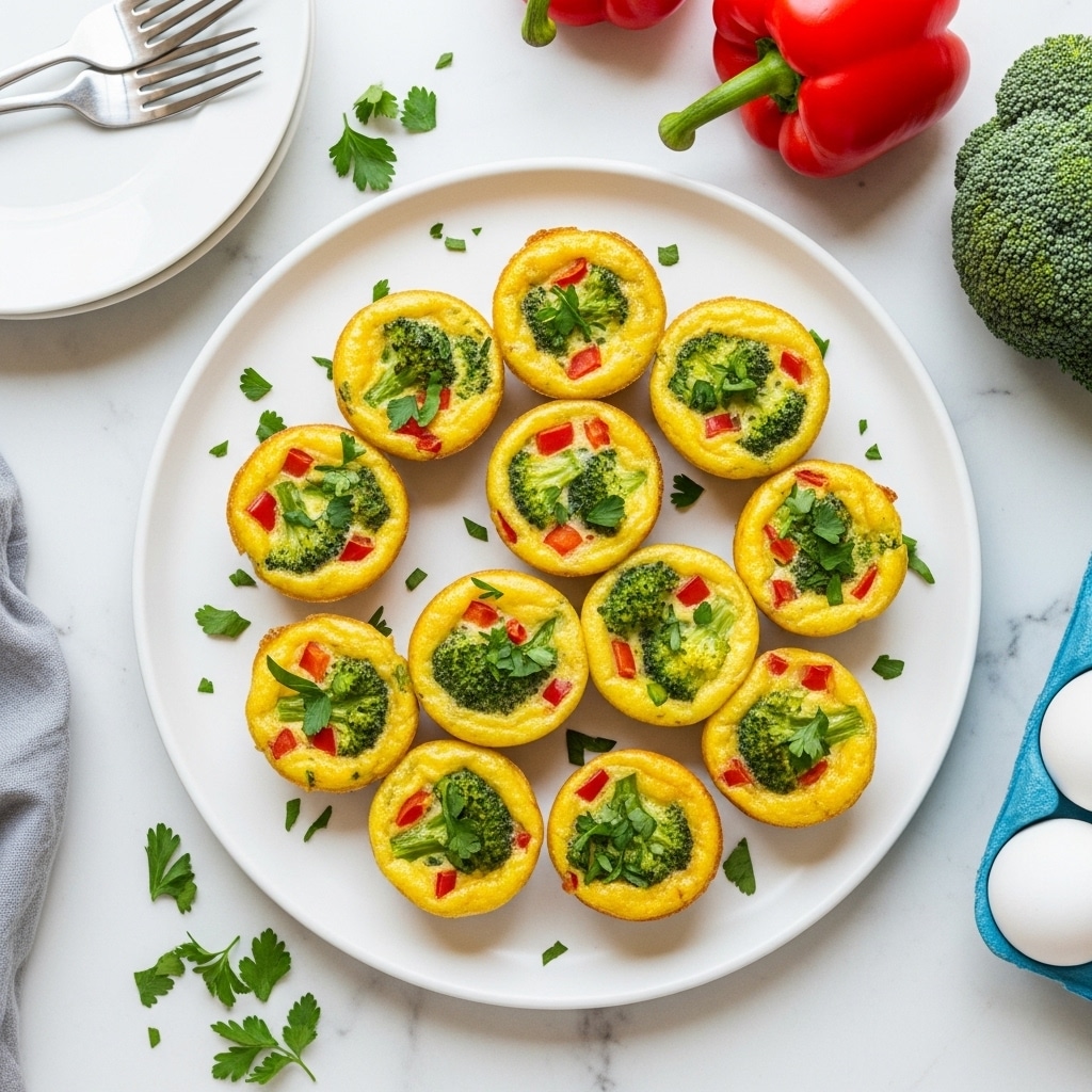 Broccoli and Cheddar Egg Muffins Recipe