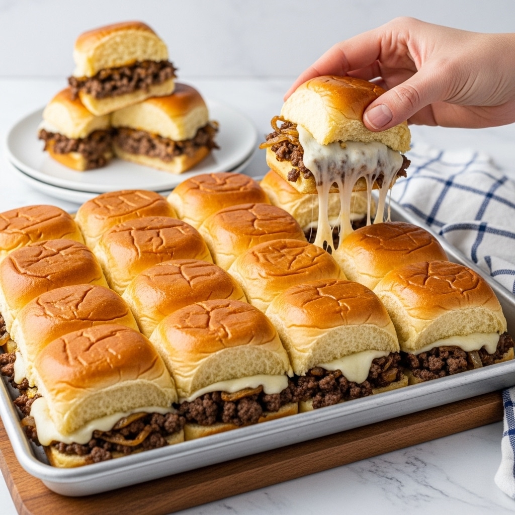 Cheesy French Onion Pull-Apart Sliders Recipe