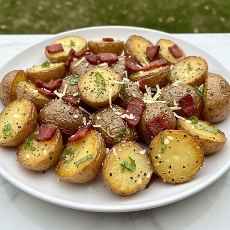Parmesan Garlic Smoked Potatoes Recipe