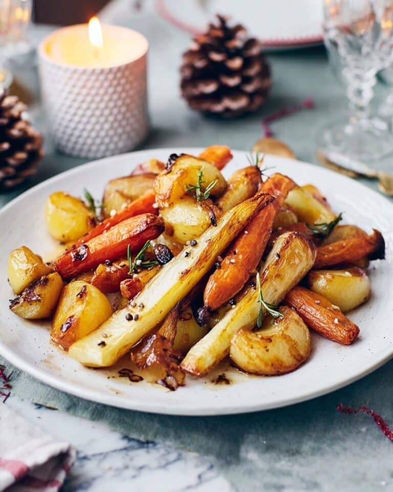 Sticky Roasted Parsnips, Carrots, and Apples Recipe