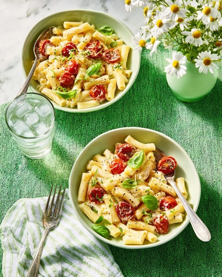 Cherry Tomato & Philadelphia Intense Garlic & Herbs Macaroni Recipe