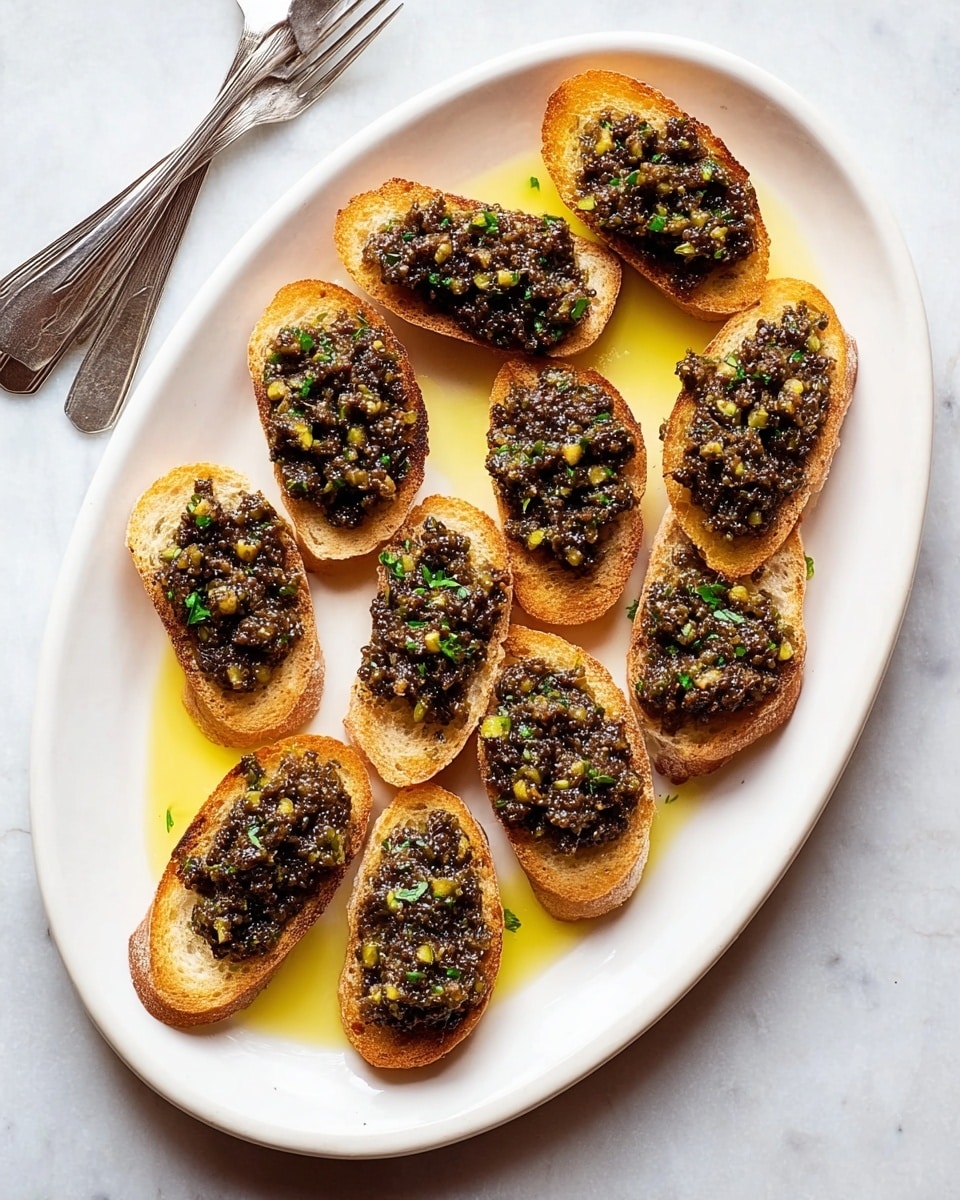 Black Olive Tapenade Crostini Recipe