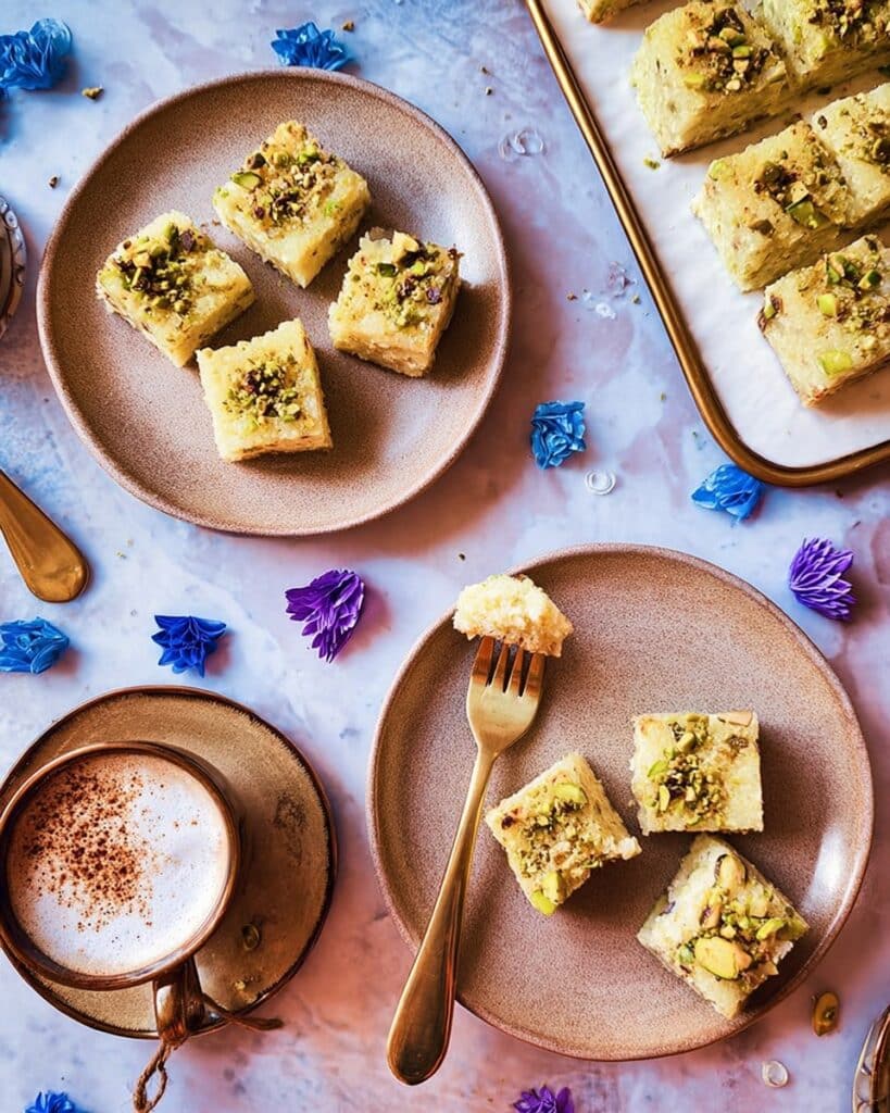 Kalakand: Creamy Indian Milk Pudding with Cardamom, Rosewater, and Pistachios Recipe