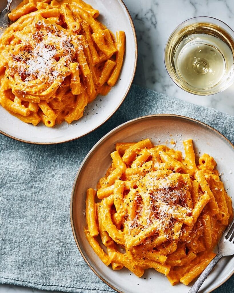 Creamy Pumpkin Pasta with Mascarpone and Parmesan Recipe