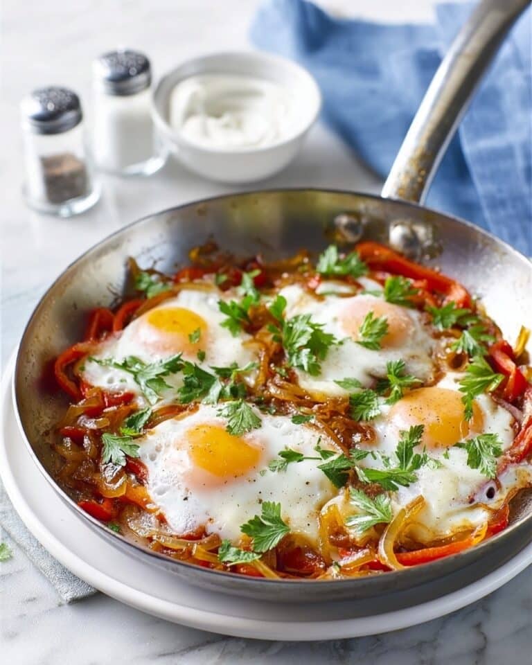Turkish Menemen: One-Pan Eggs and Peppers with Yogurt Recipe