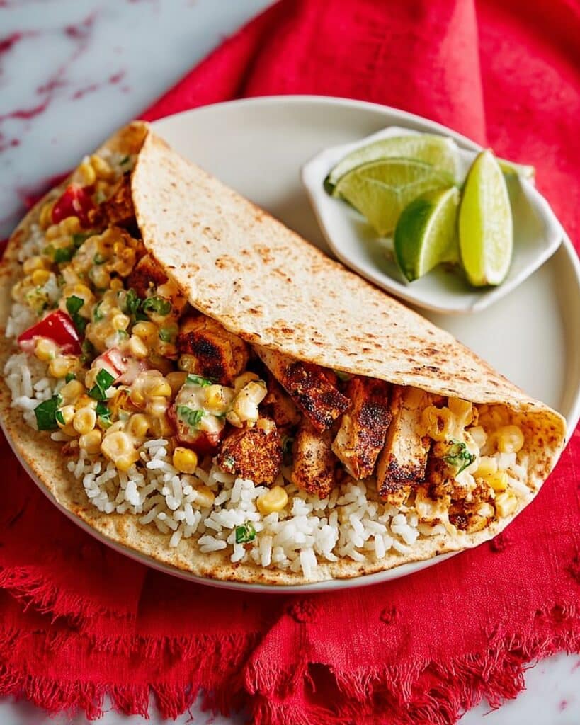 Chicken & Elote-Style Corn Wrap Recipe
