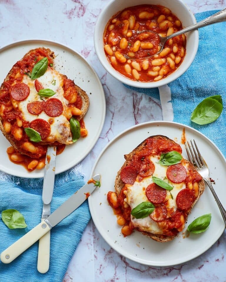 Pizza Beans on Toast Recipe