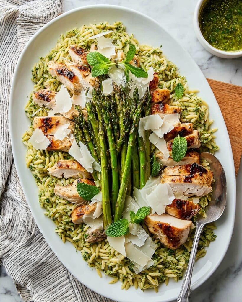 Chicken Pesto Orzo Salad Recipe
