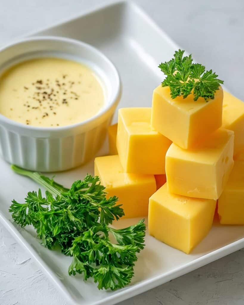 Gouda Cubes with Mustard Dip Recipe