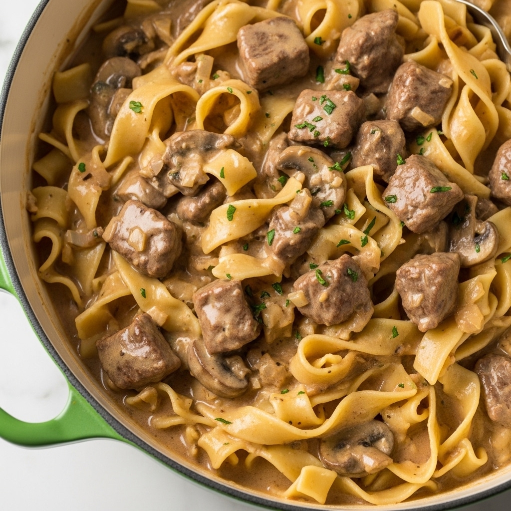 Slow Cooker Beef Stroganoff Recipe