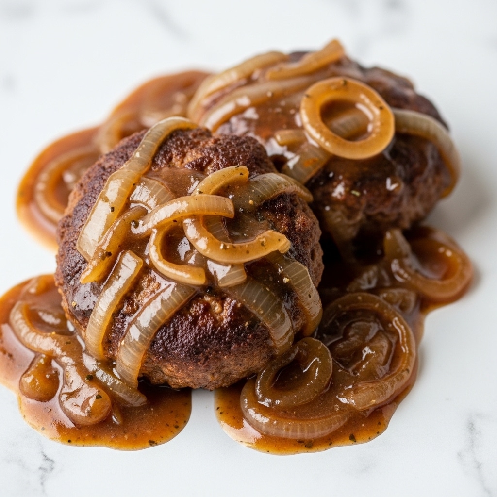 Hamburger Steak with Onion Gravy Recipe
