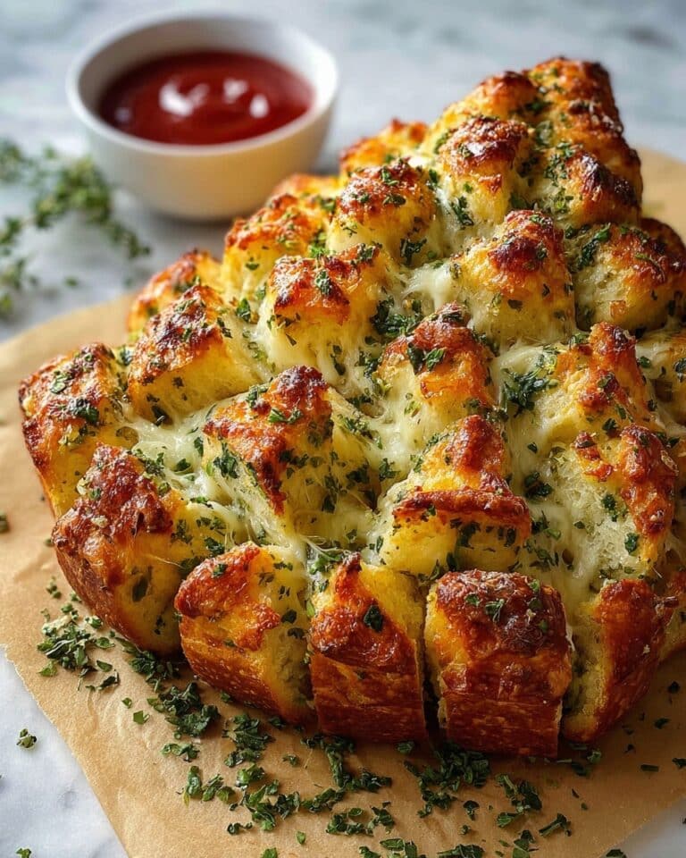 Cheesy Christmas Tree Bread Recipe