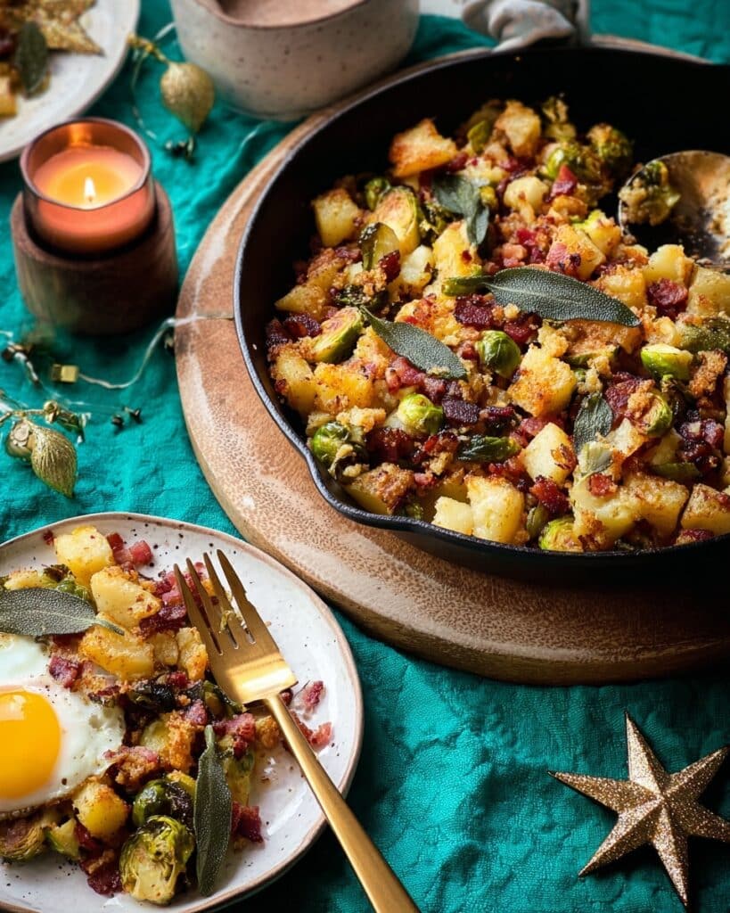 Bubble & Squeak Hash with Crispy Sage and Fried Eggs Recipe