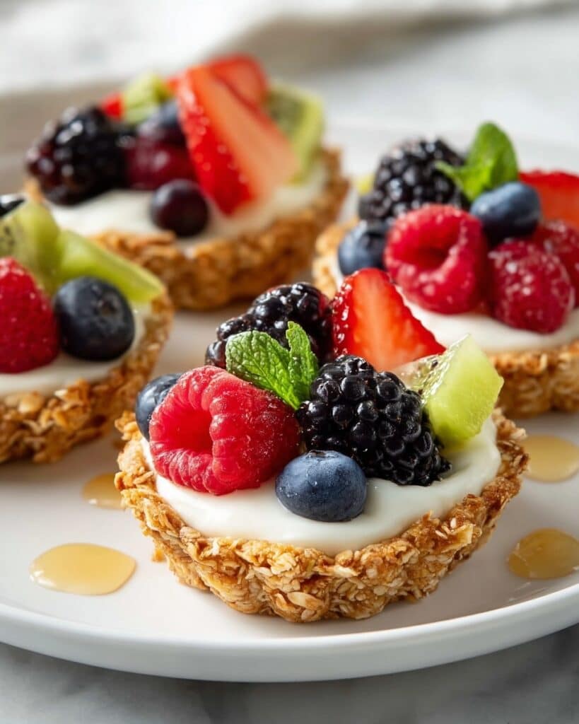 Breakfast Fruit Tarts with Pastry Cream and Fresh Berries Recipe