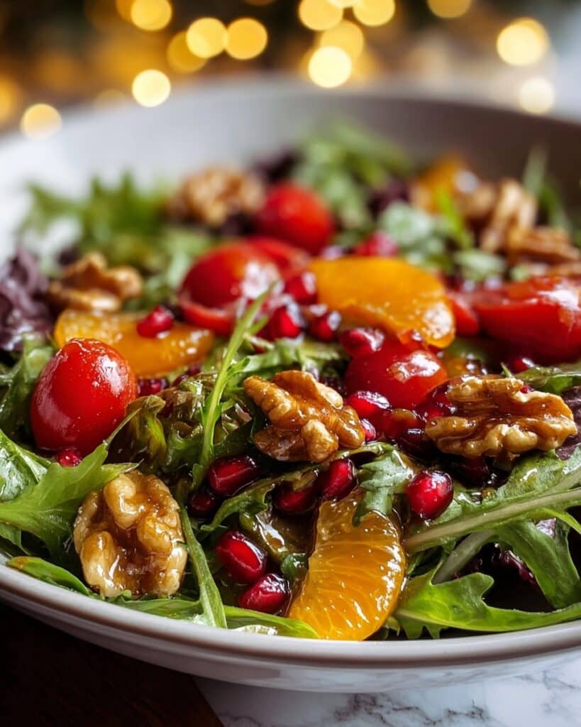 Christmas Salad with Honey Mustard Dressing Recipe