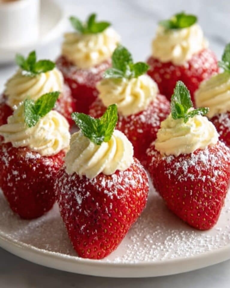 Sweet Lemon Cream Stuffed Strawberries: No-Bake Treat Recipe
